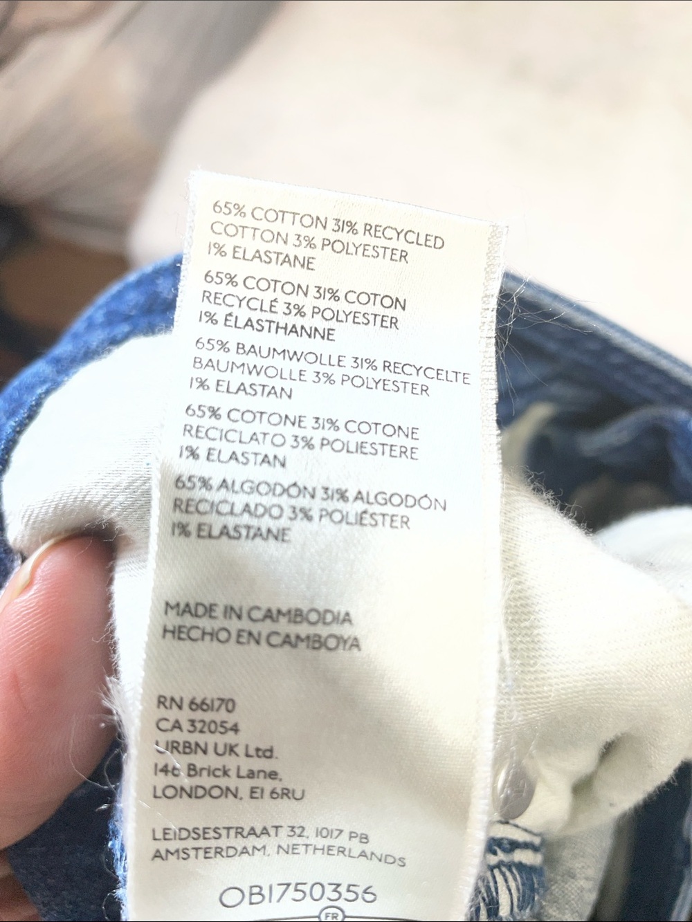 Pilcro High-Rise Wide-Leg Denim Jeans — Blue - Picture 9 of 9